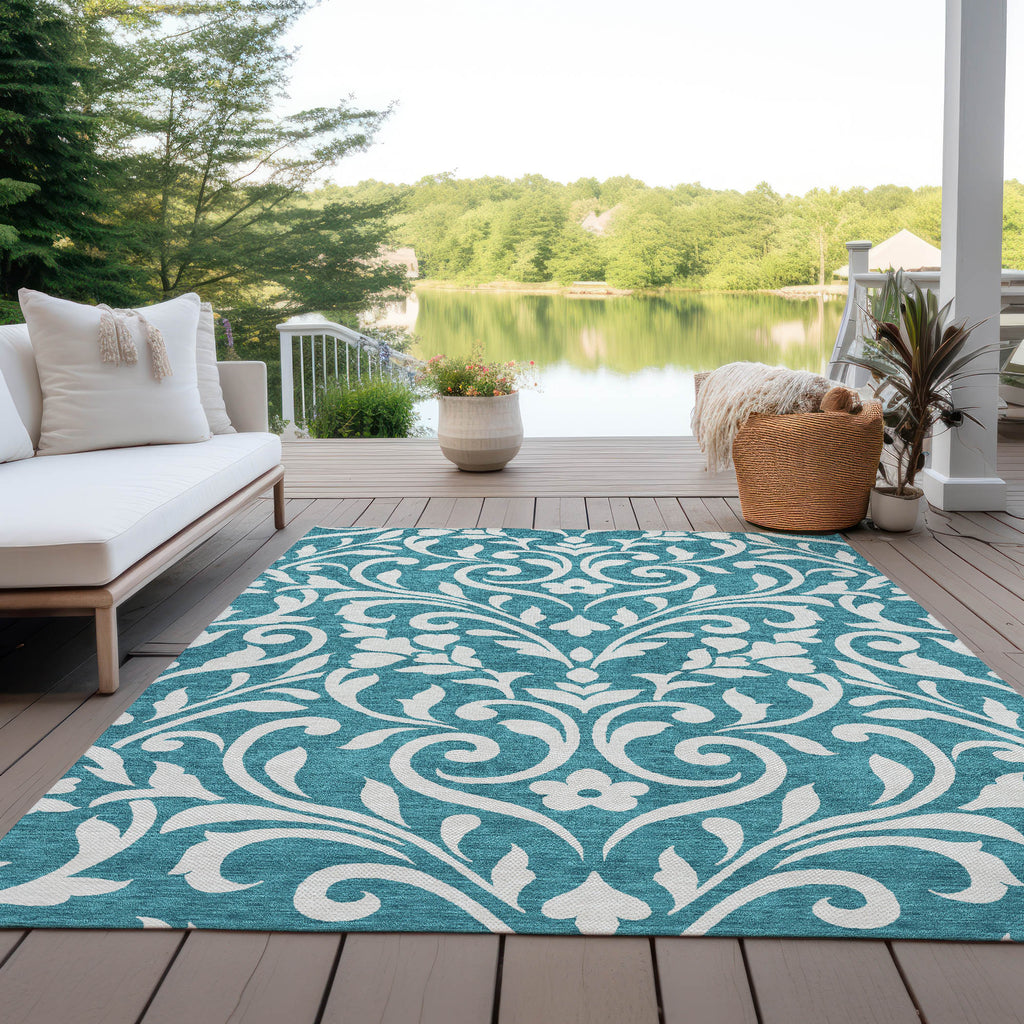 addison chantille acn875 teal rug