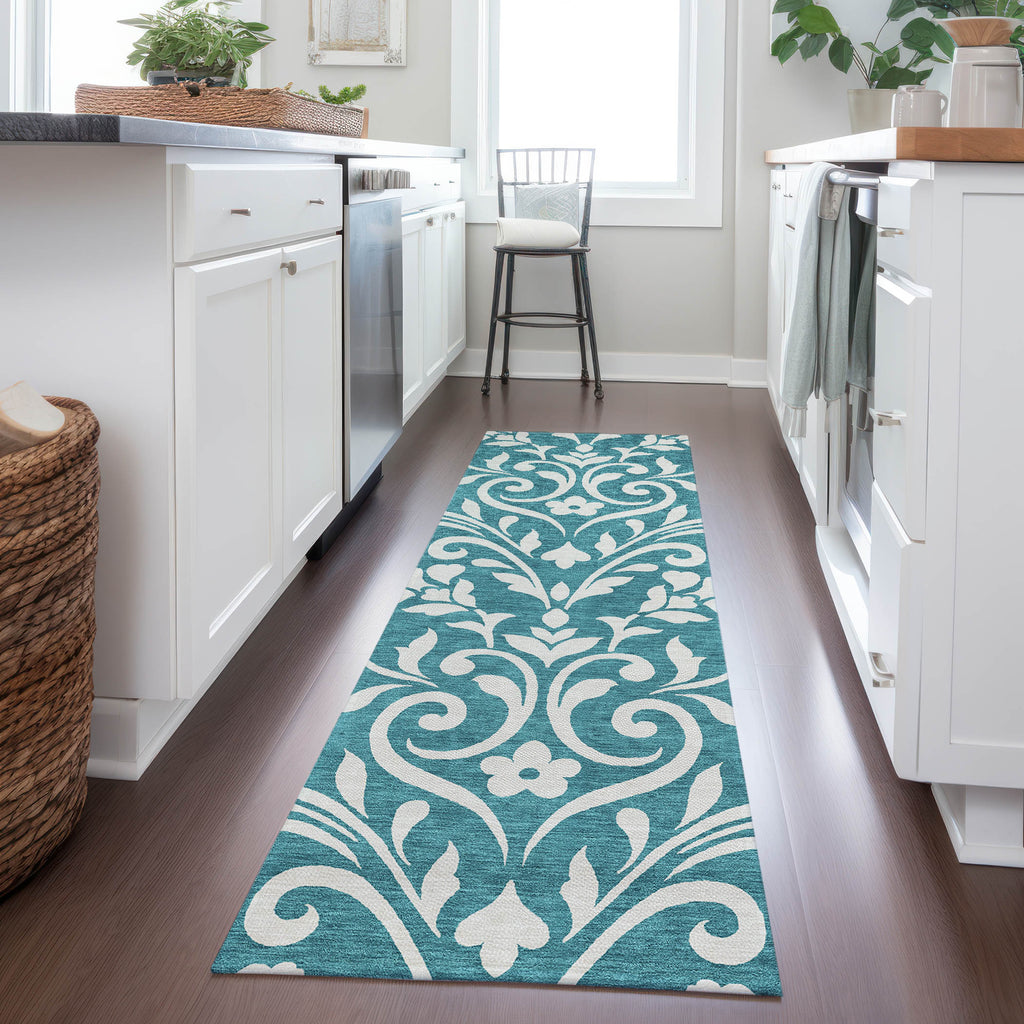addison chantille acn875 teal rug