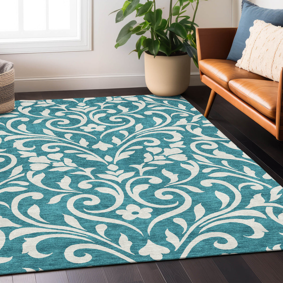 addison chantille acn875 teal rug