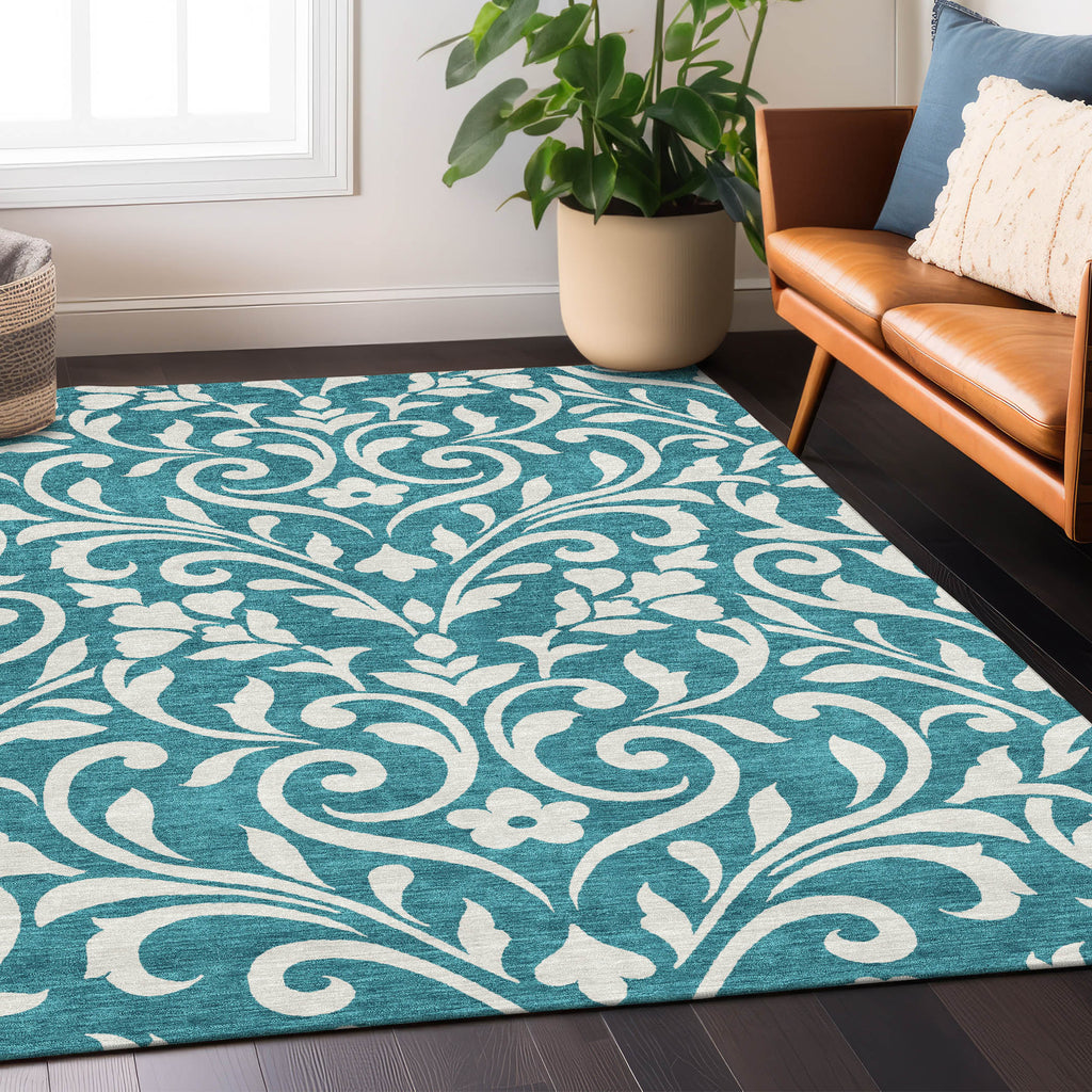 addison chantille acn875 teal rug