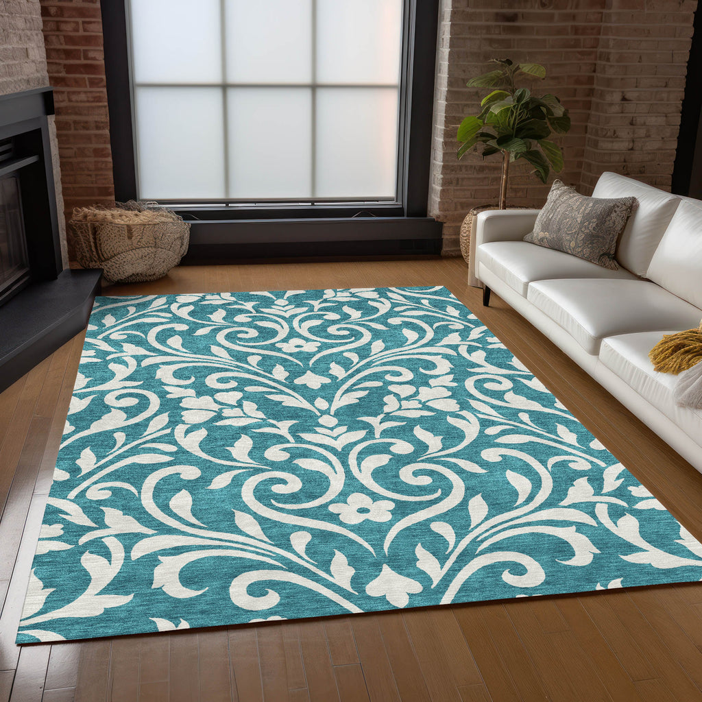 addison chantille acn875 teal rug