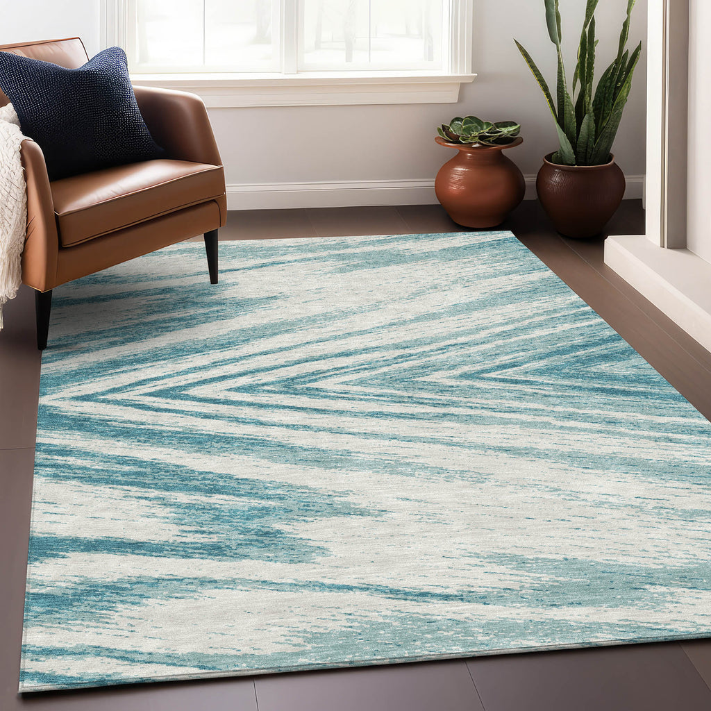 addison chantille acn876 teal rug