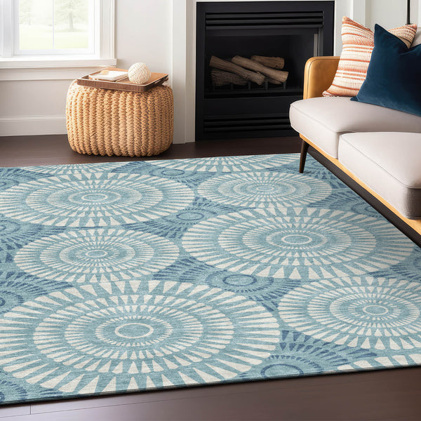 addison chantille acn877 teal rug