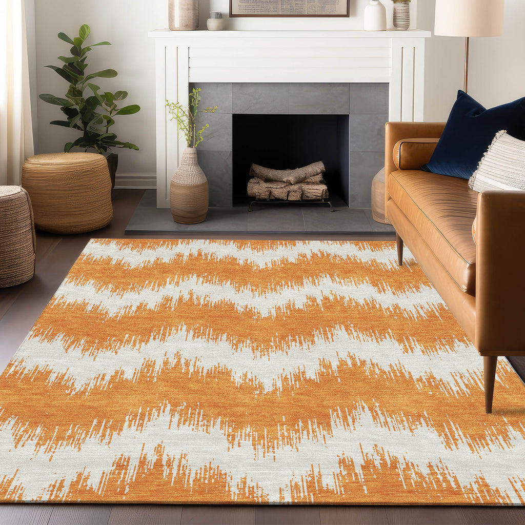 addison chantille acn880 orange rug
