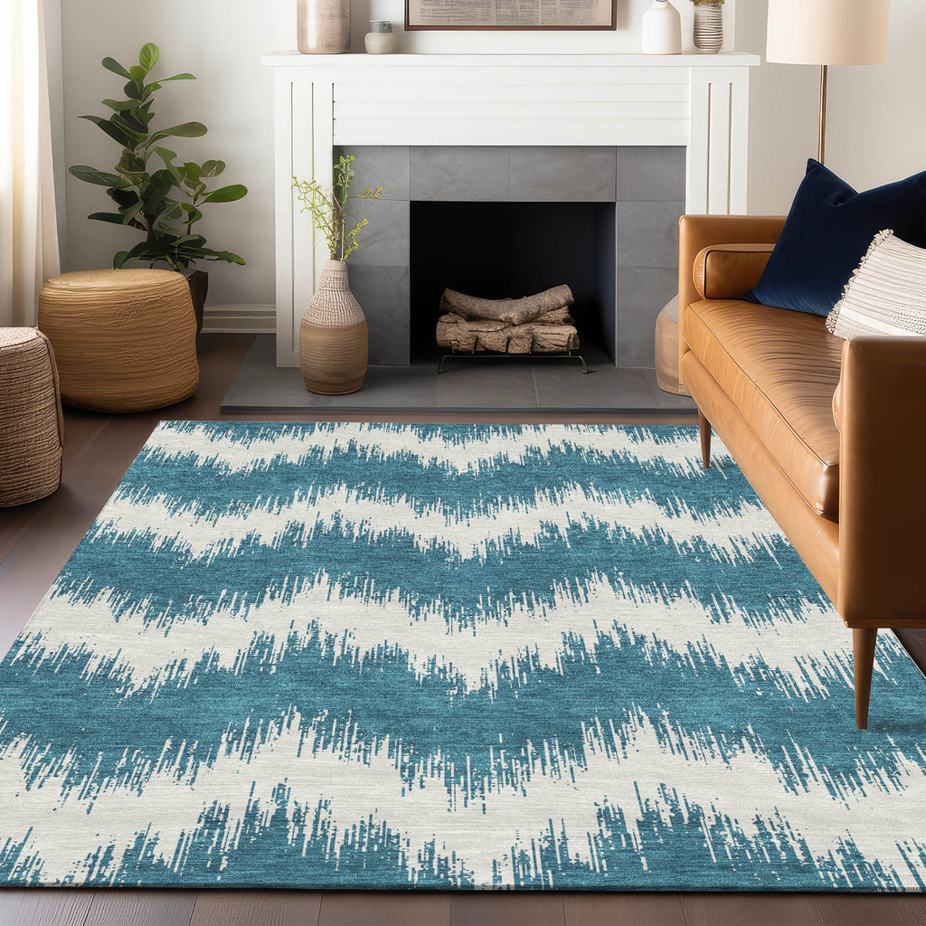 addison chantille acn880 teal rug