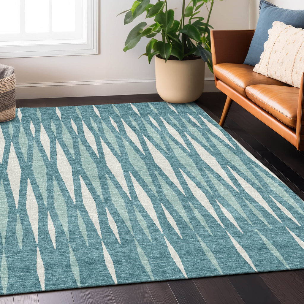 addison chantille acn881 teal rug