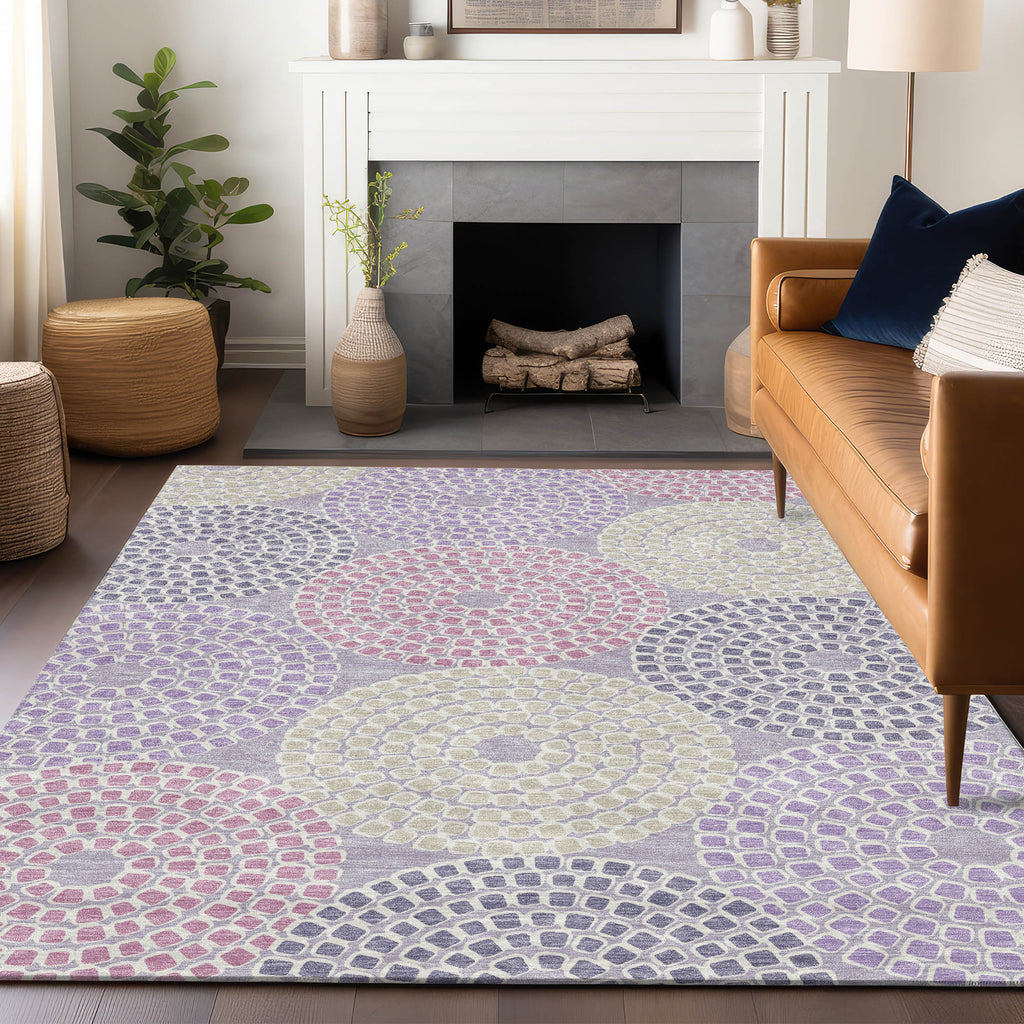 addison chantille acn882 lavender rug