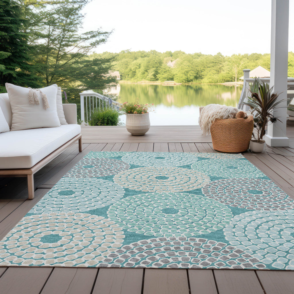 addison chantille acn882 teal rug