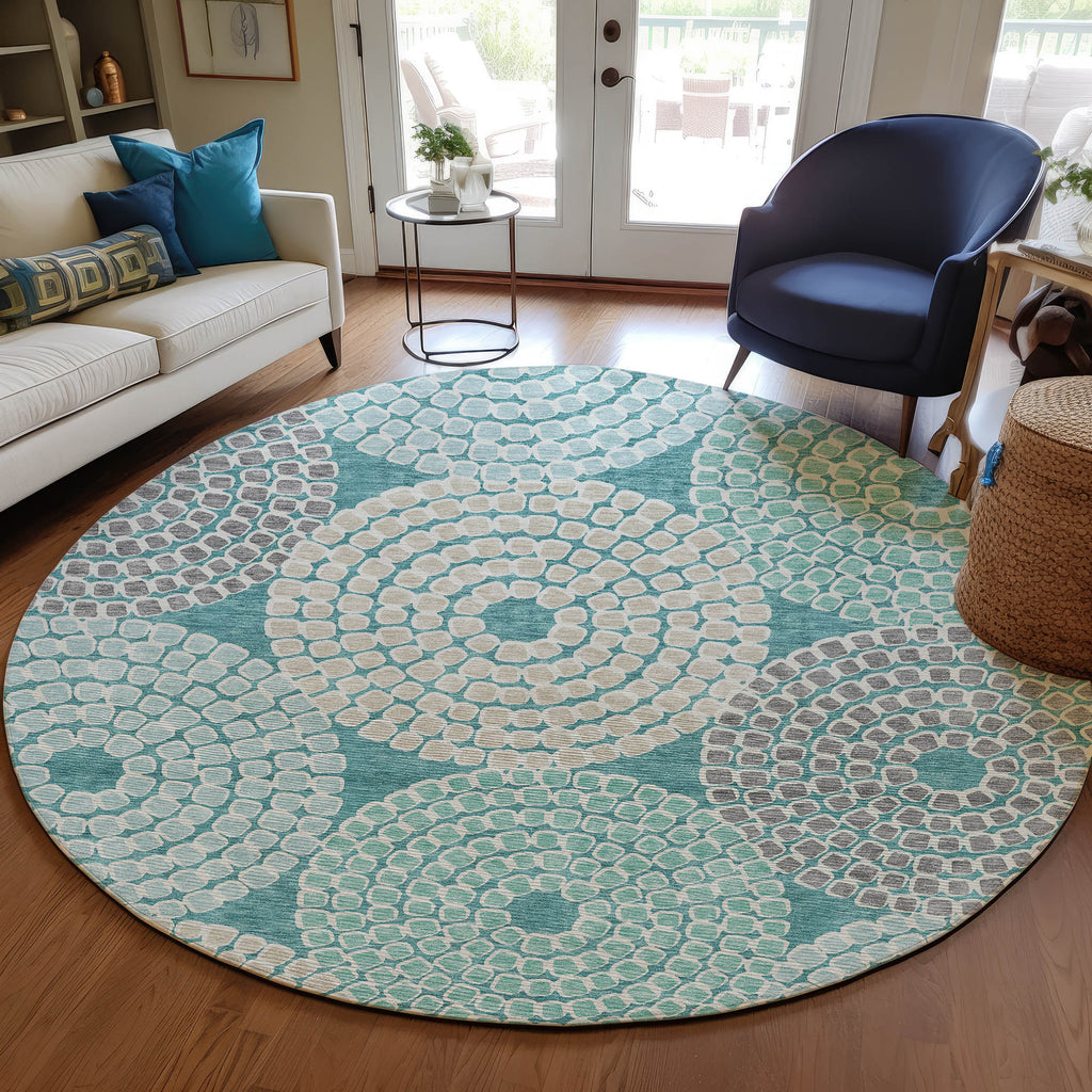addison chantille acn882 teal rug