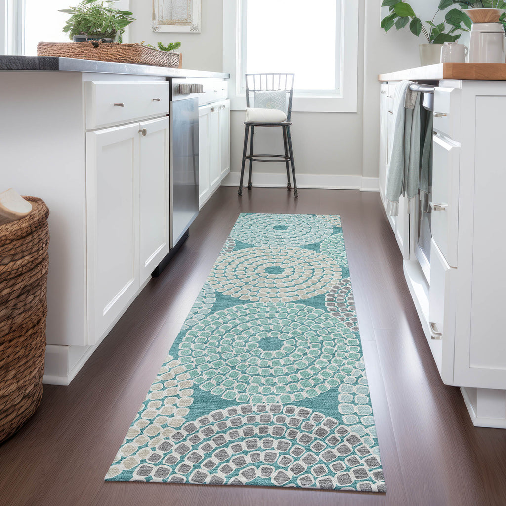 addison chantille acn882 teal rug