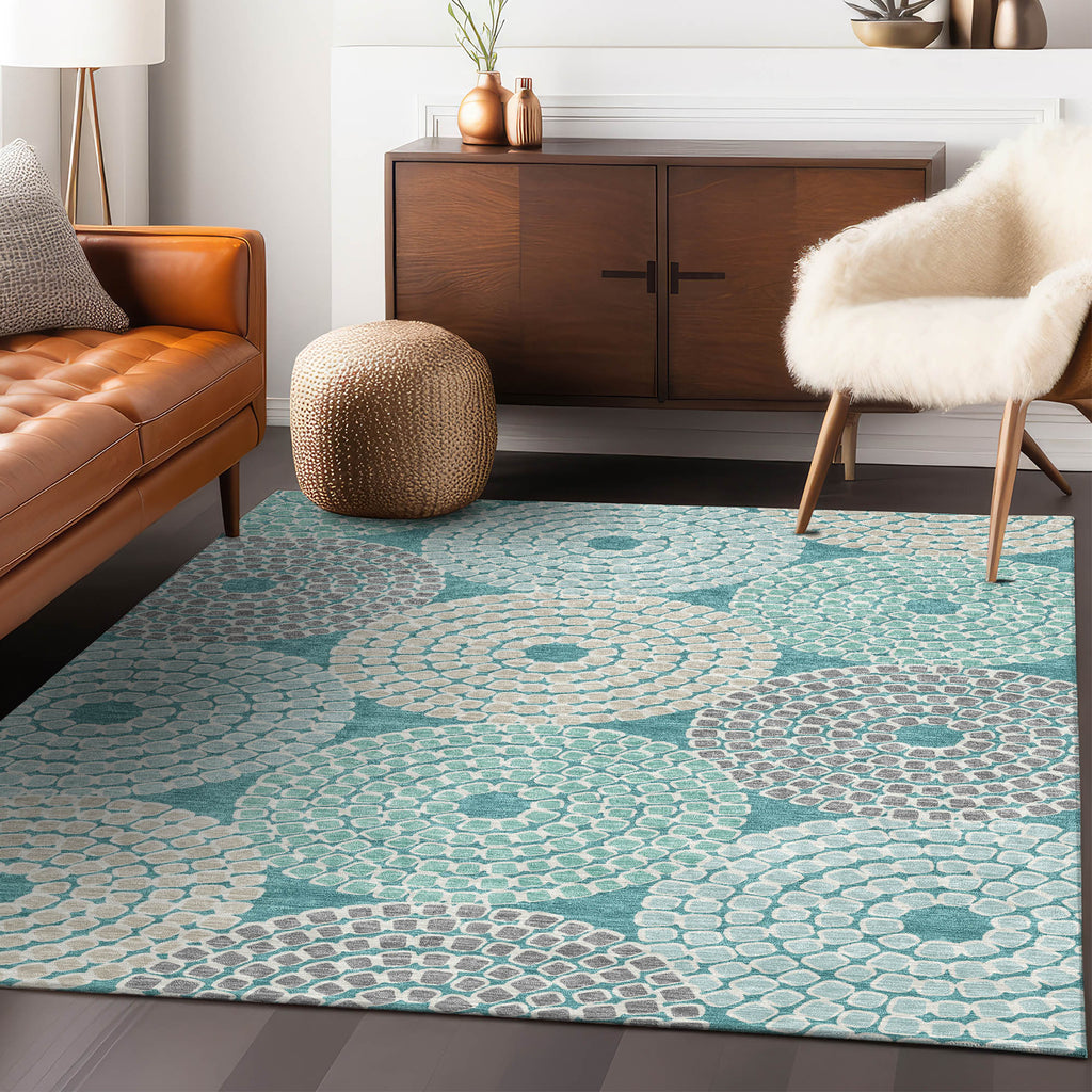 addison chantille acn882 teal rug