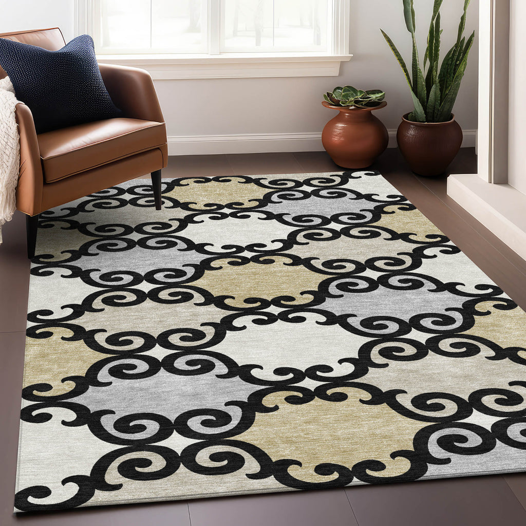 addison chantille acn883 black rug