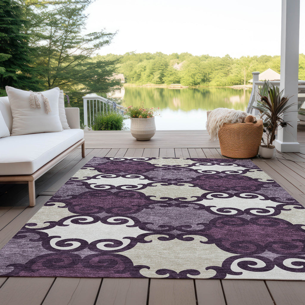 addison chantille acn883 eggplant rug