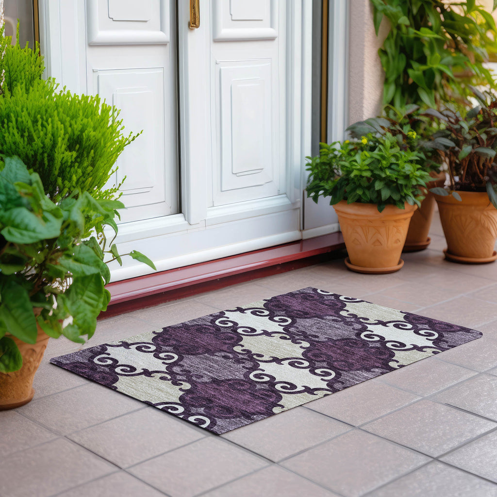 addison chantille acn883 eggplant rug