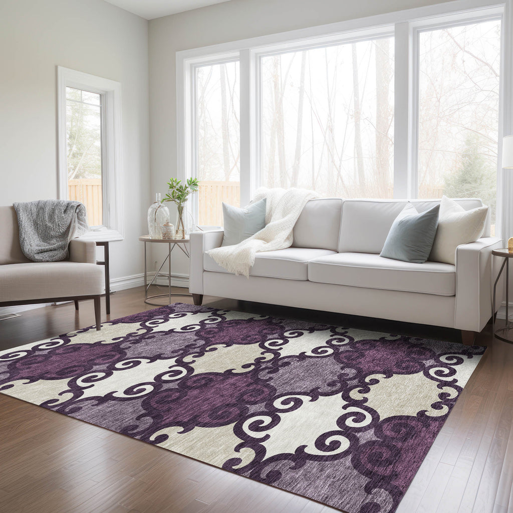 addison chantille acn883 eggplant rug