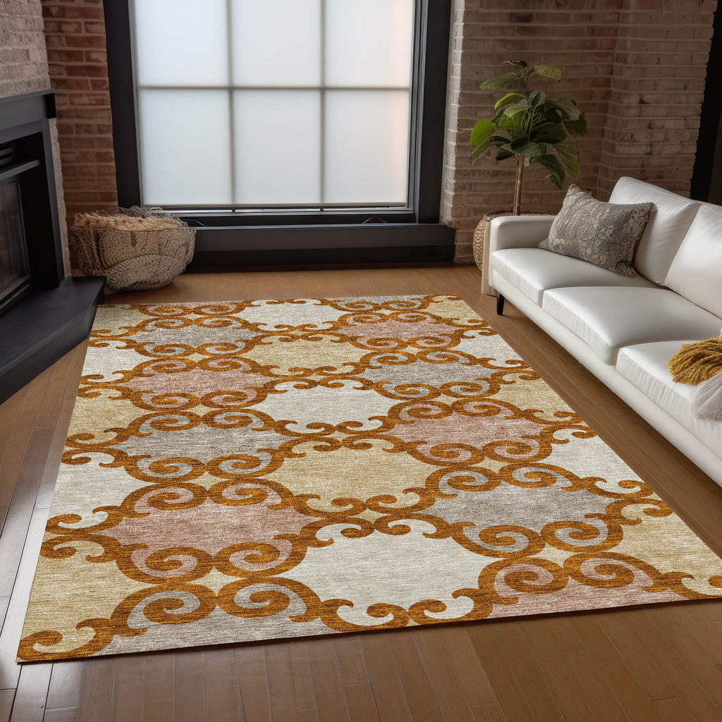 addison chantille acn883 terracotta rug