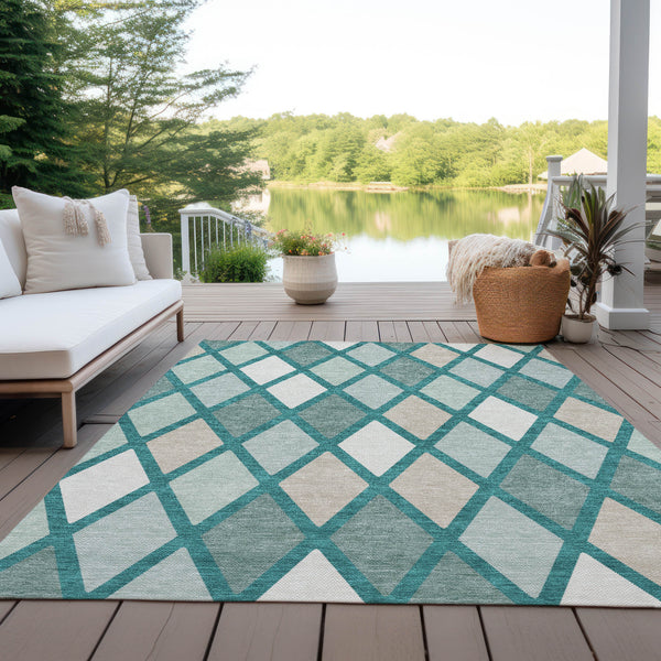 addison chantille acn887 teal rug