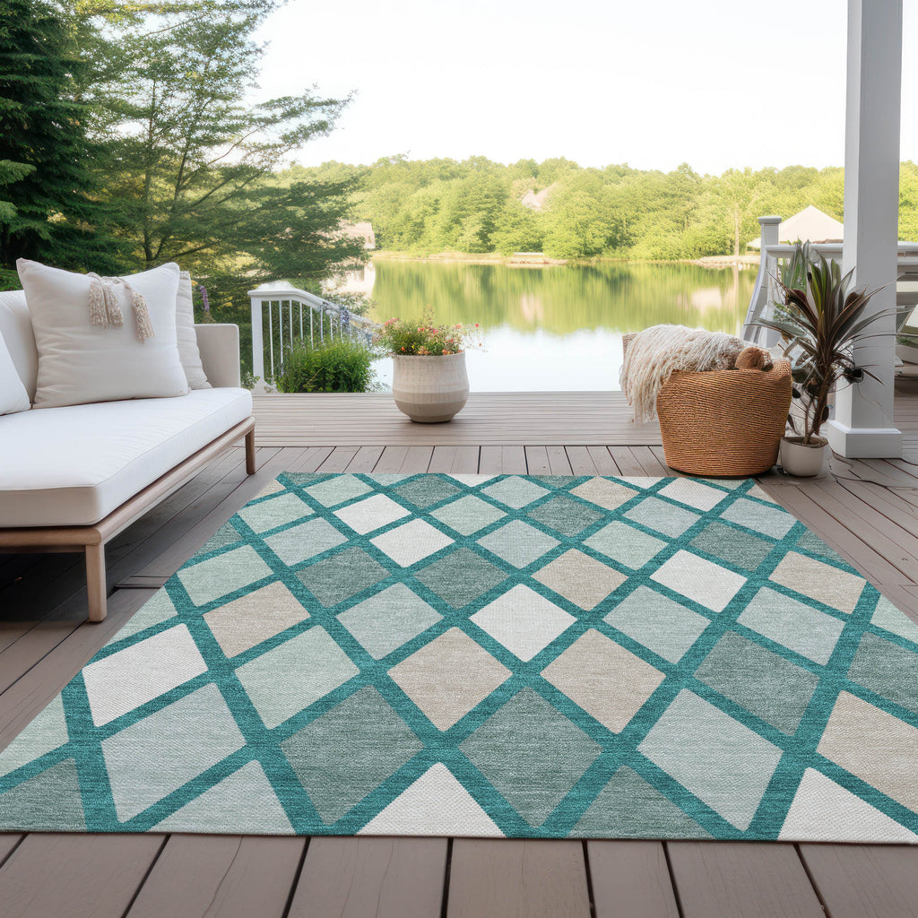 addison chantille acn887 teal rug