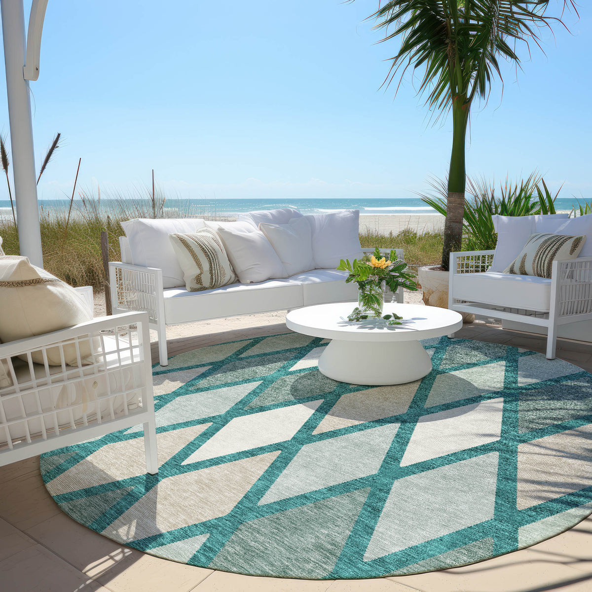 addison chantille acn887 teal rug