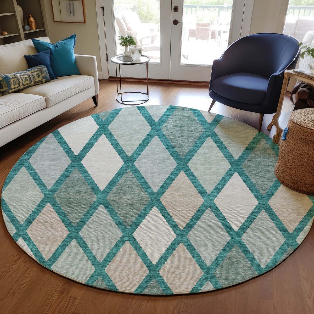addison chantille acn887 teal rug