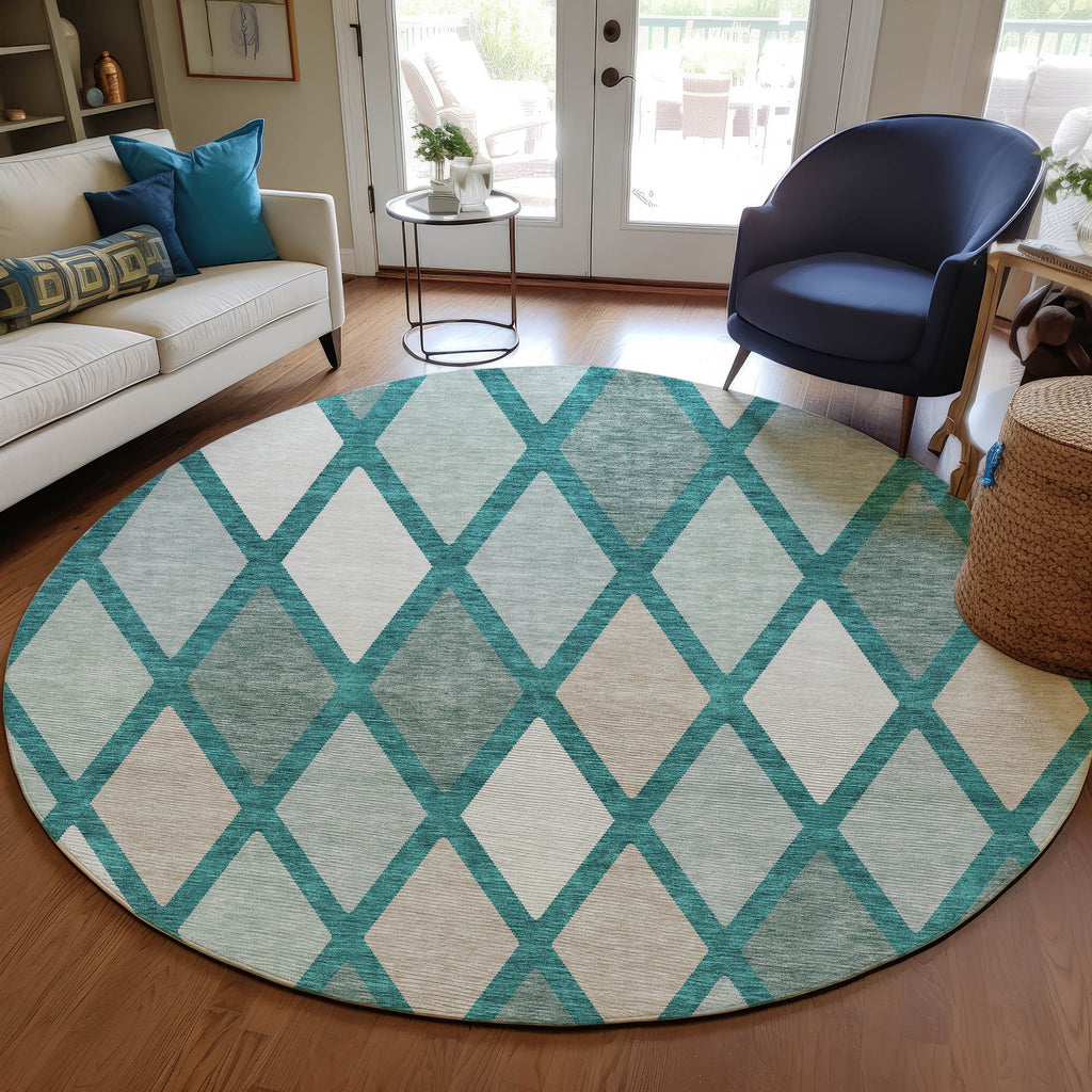 addison chantille acn887 teal rug