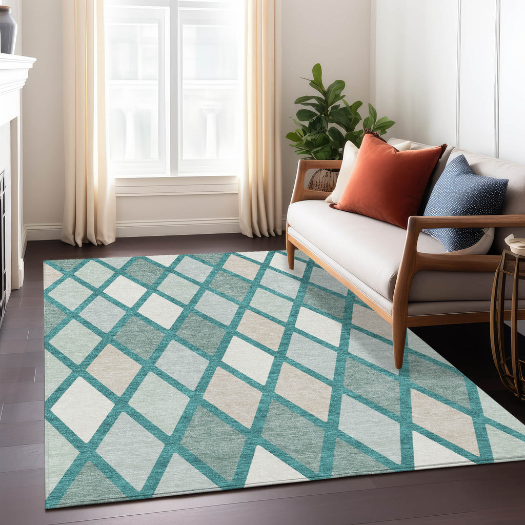addison chantille acn887 teal rug