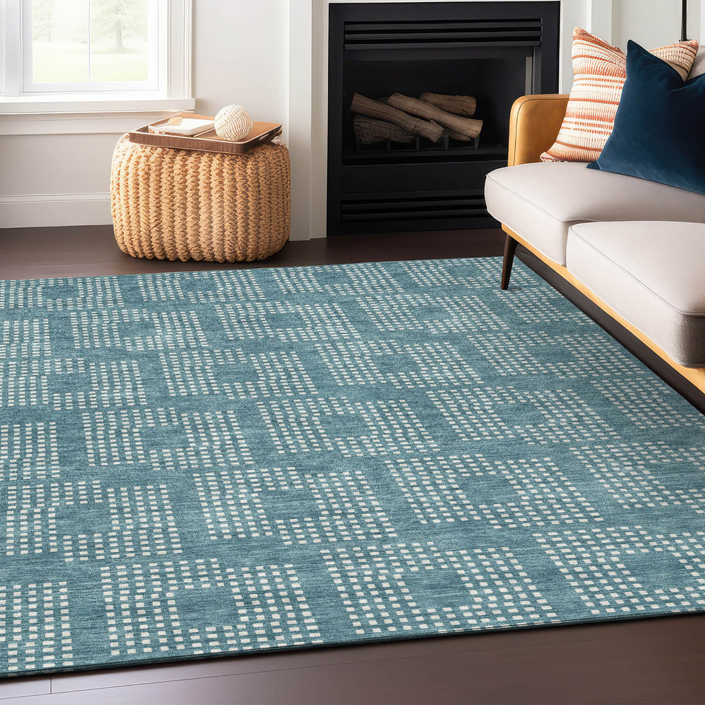 addison chantille acn890 teal rug