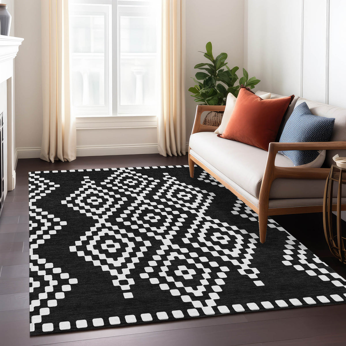 addison chantille acn891 black rug
