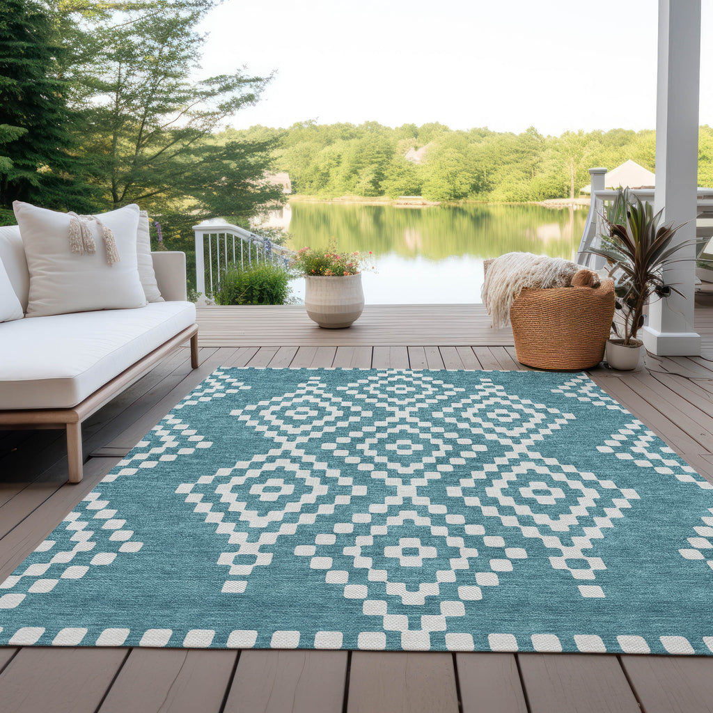 addison chantille acn891 teal rug