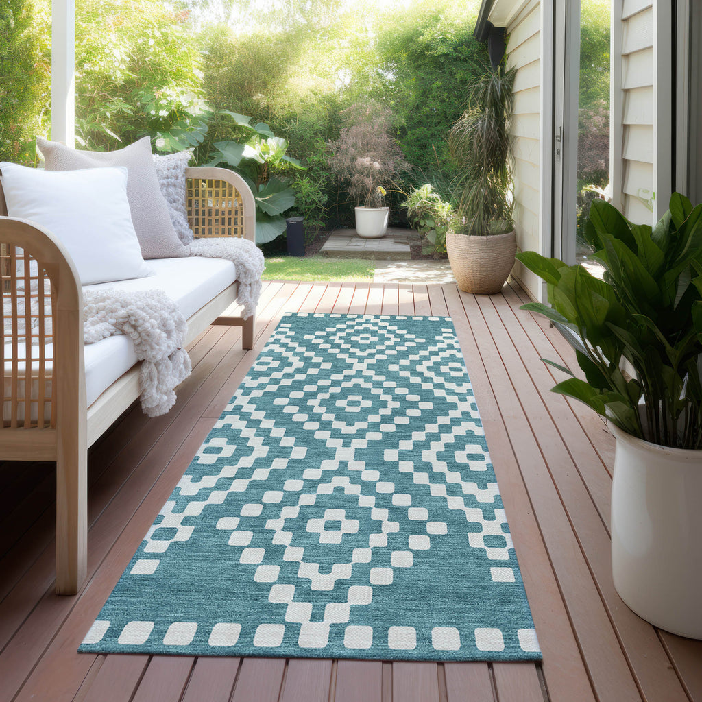 addison chantille acn891 teal rug