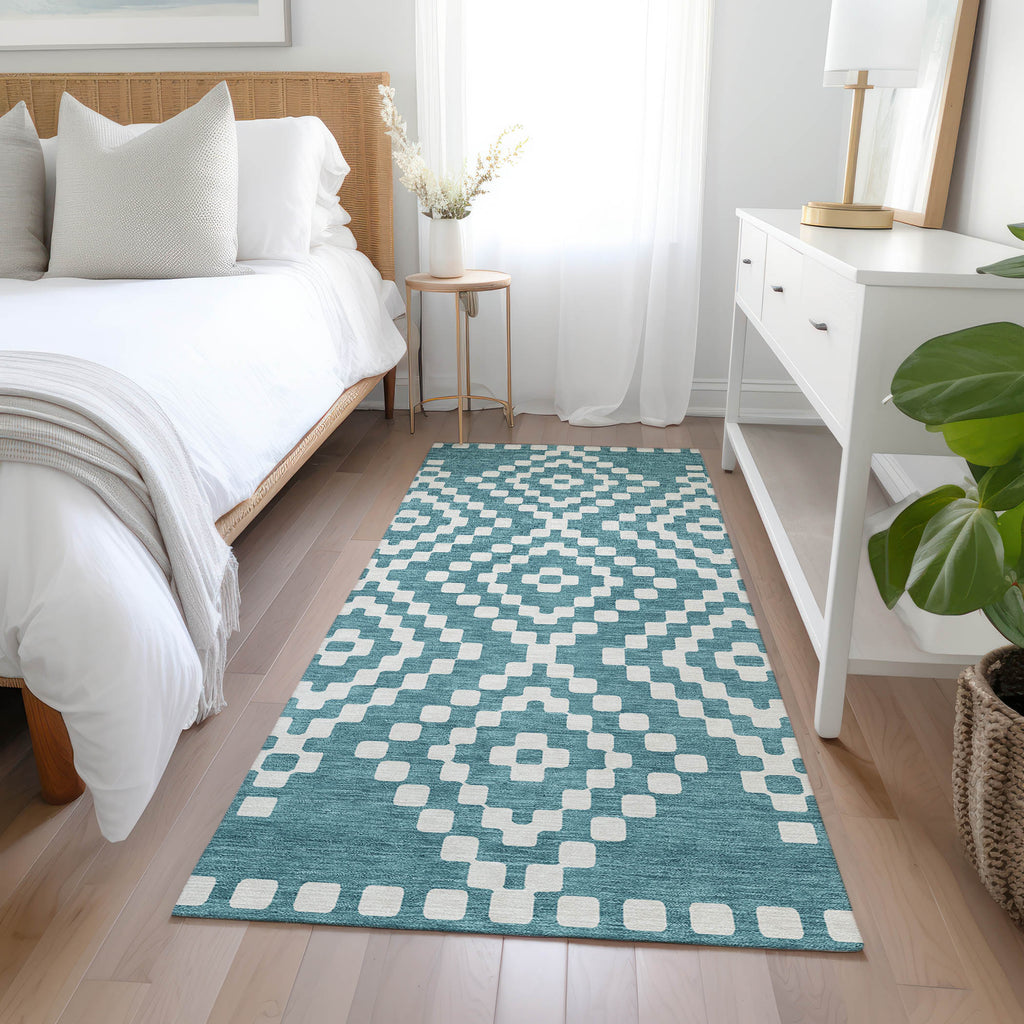 addison chantille acn891 teal rug