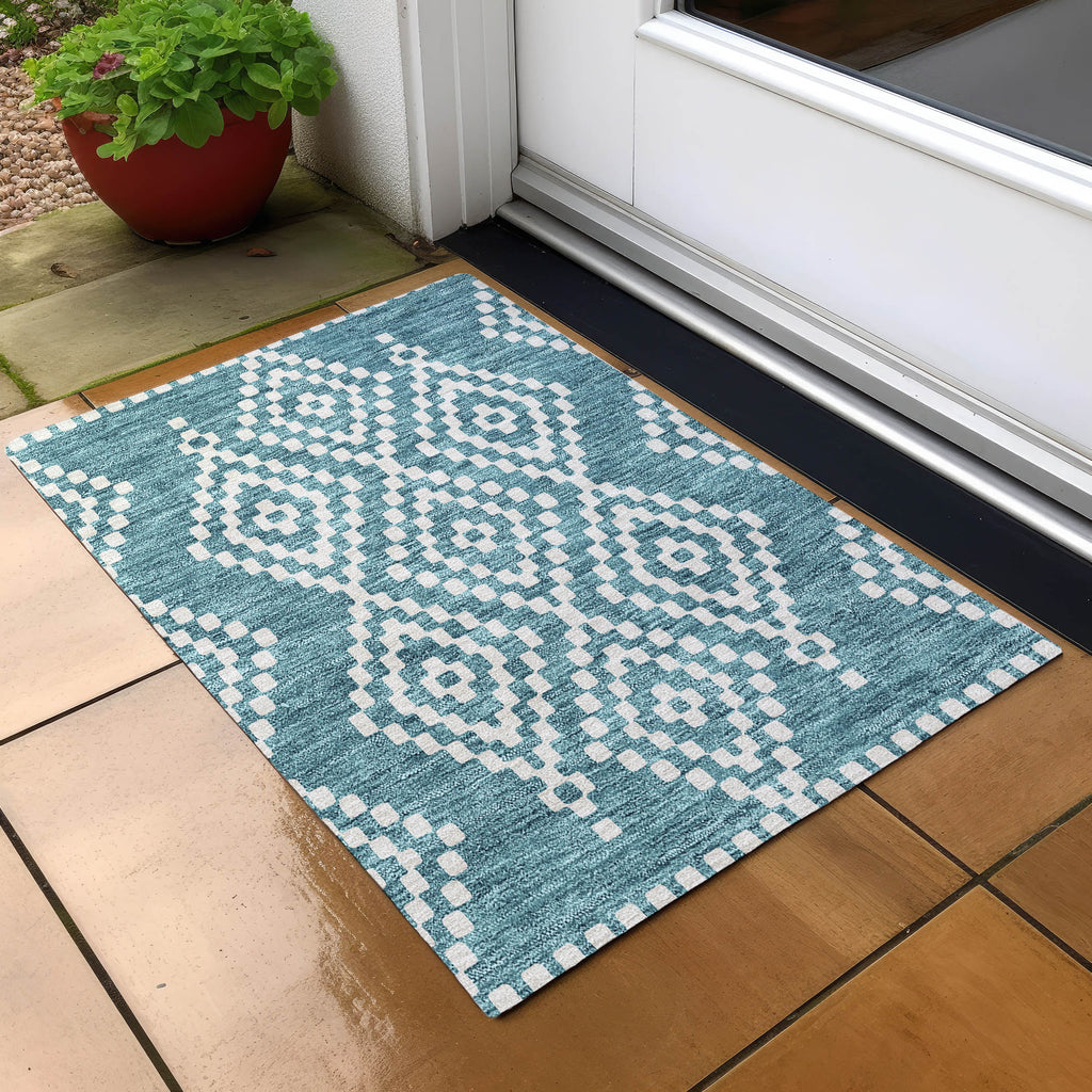 addison chantille acn891 teal rug