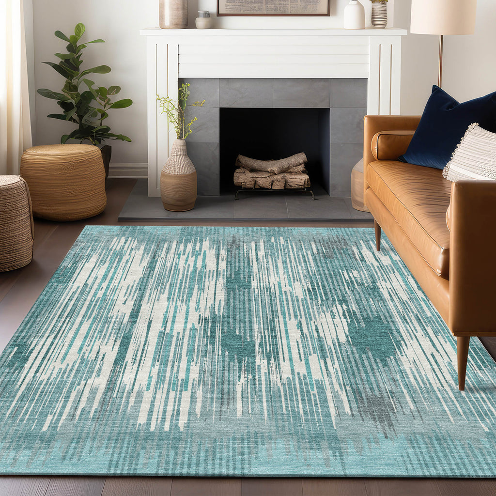 addison chantille acn893 teal rug