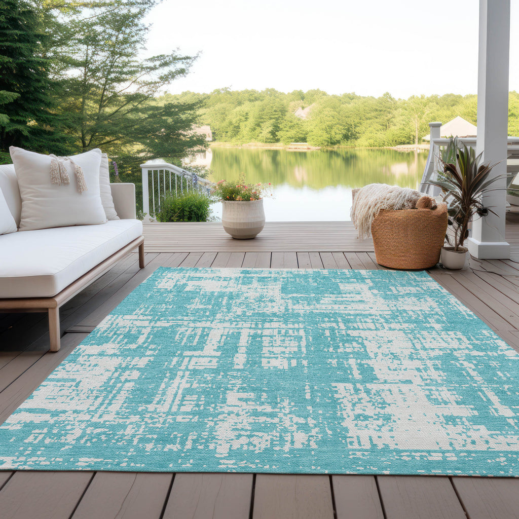 addison chantille acn895 aqua rug