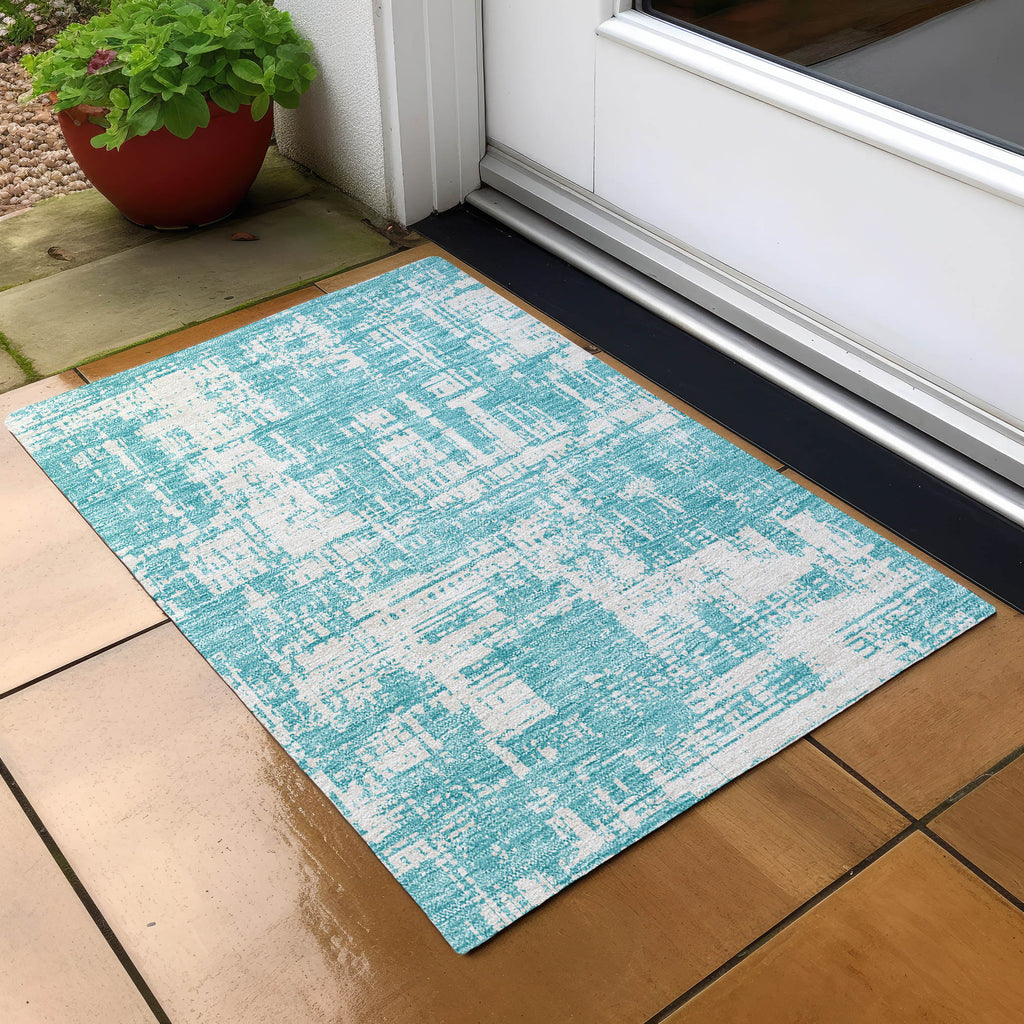 addison chantille acn895 aqua rug