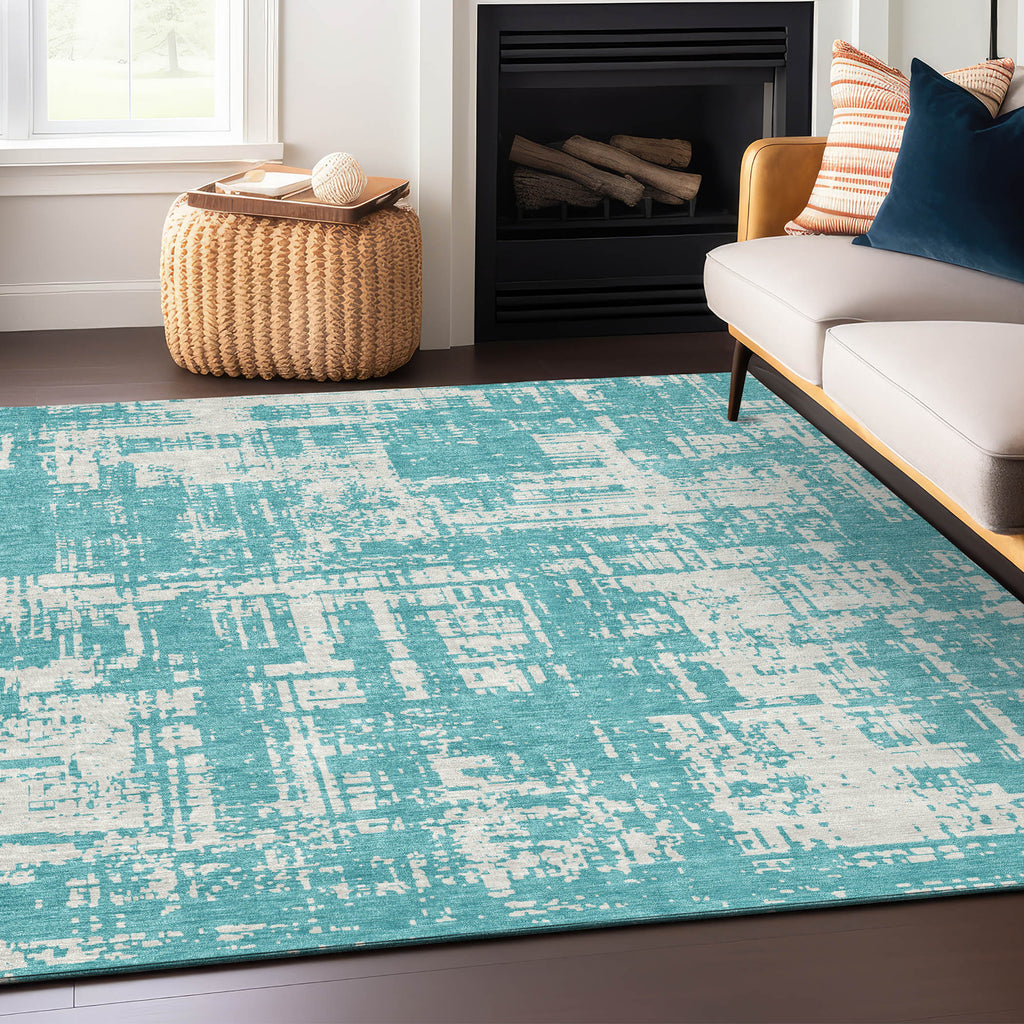 addison chantille acn895 aqua rug
