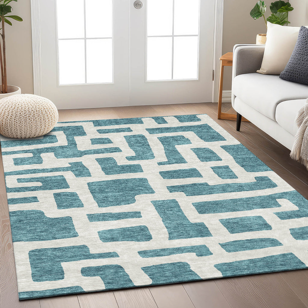 addison chantille acn903 teal rug
