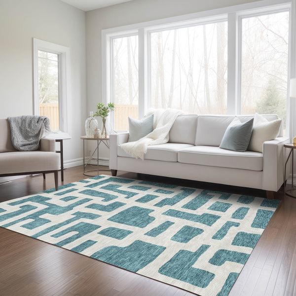 addison chantille acn903 teal rug