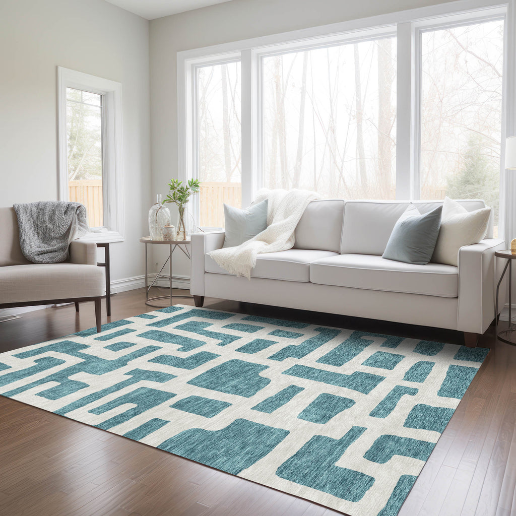 addison chantille acn903 teal rug