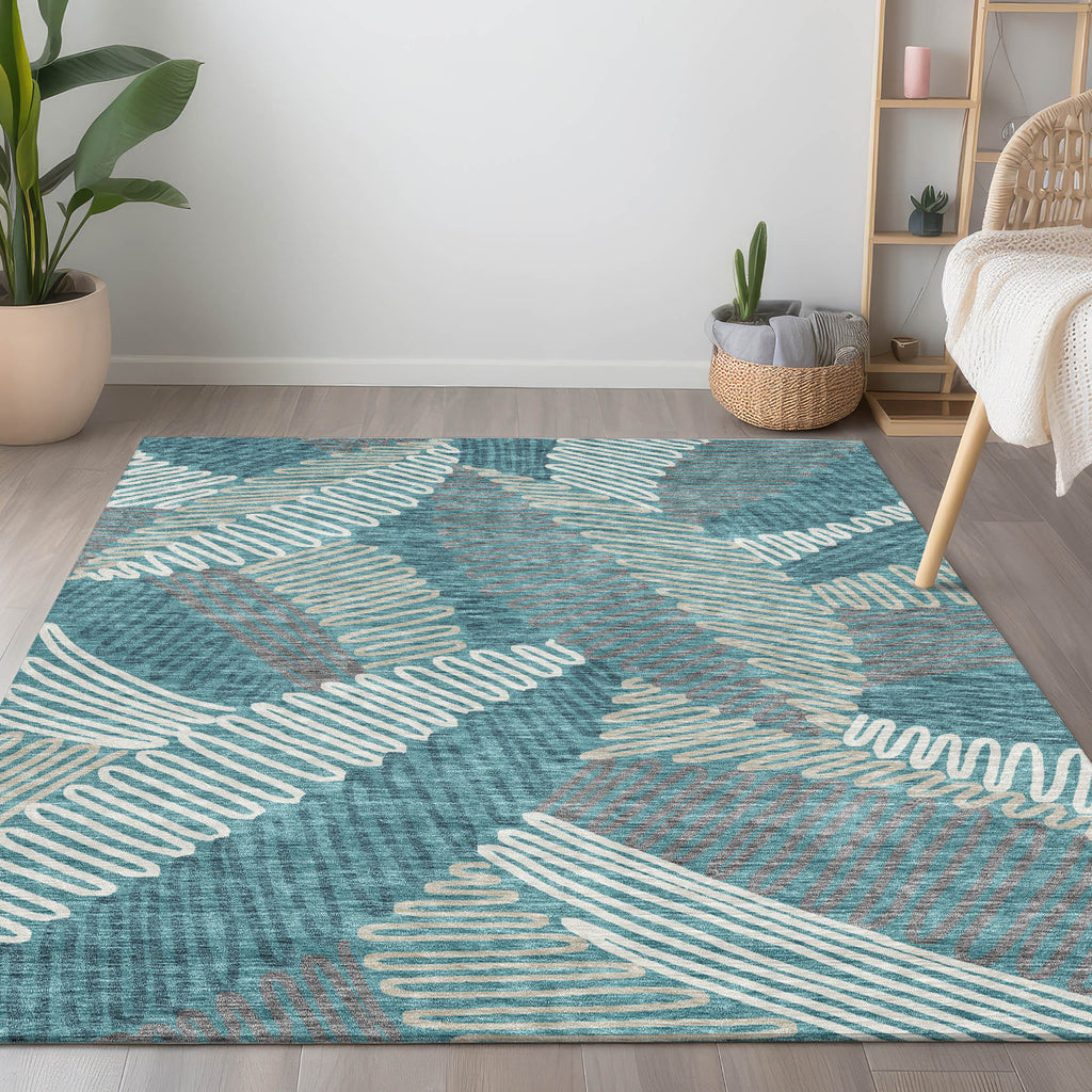 addison chantille acn904 teal rug