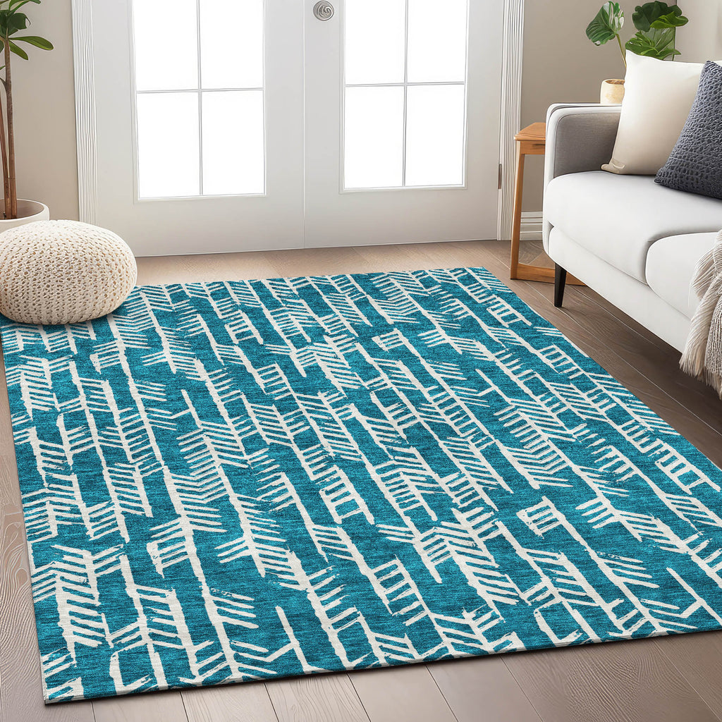 addison chantille acn906 teal rug