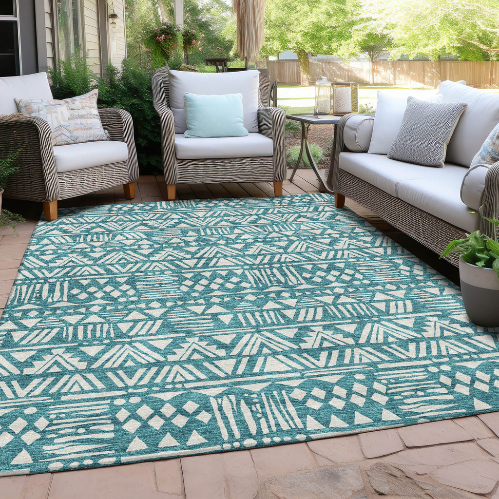 addison chantille acn907 teal rug