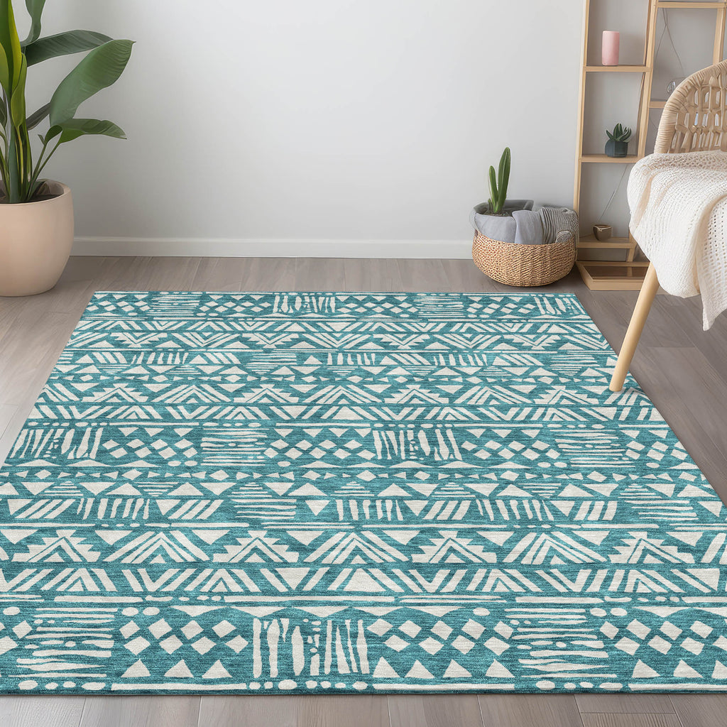 addison chantille acn907 teal rug