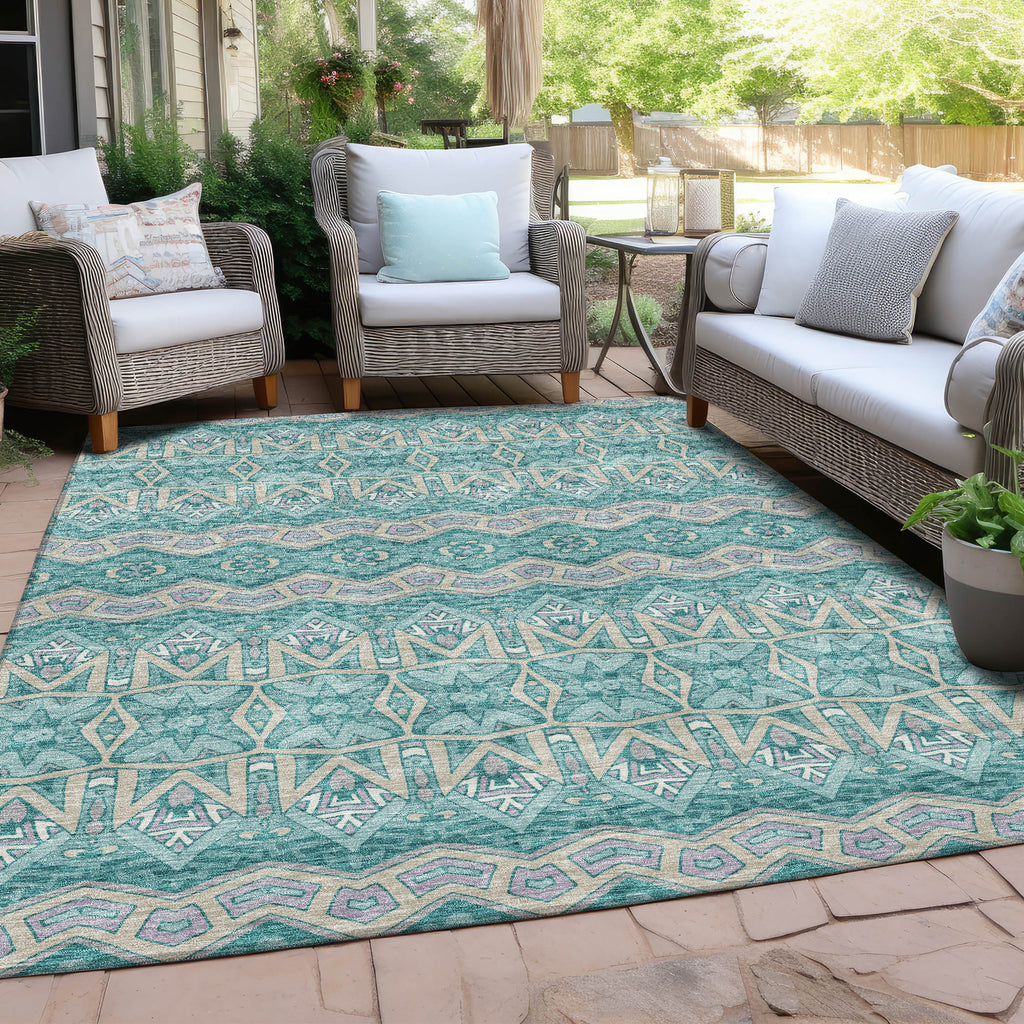 addison chantille acn909 teal rug