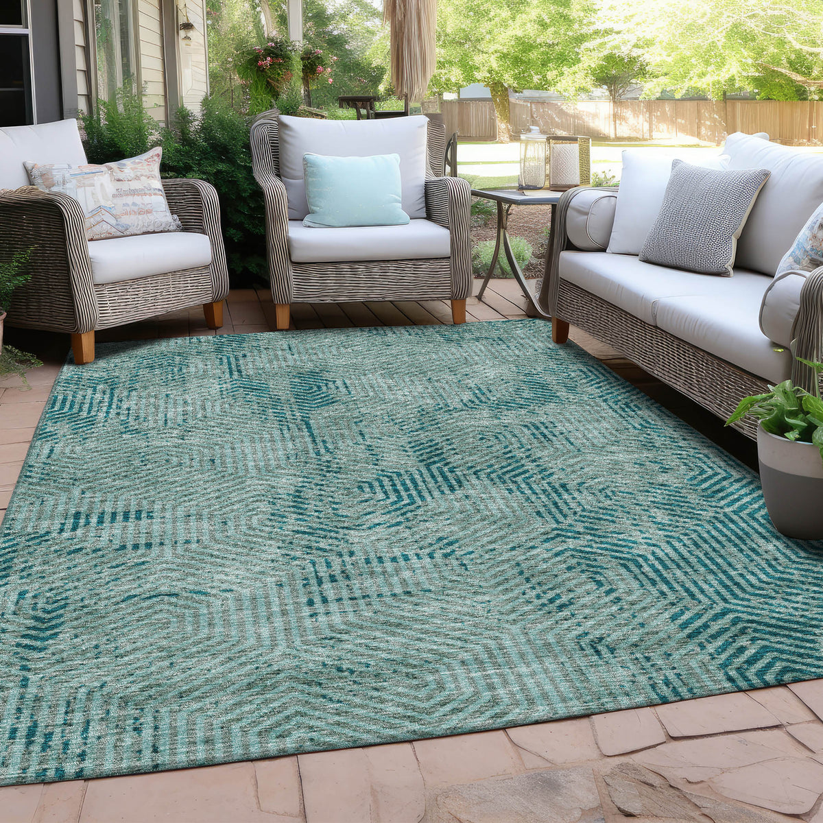 addison chantille acn912 teal rug
