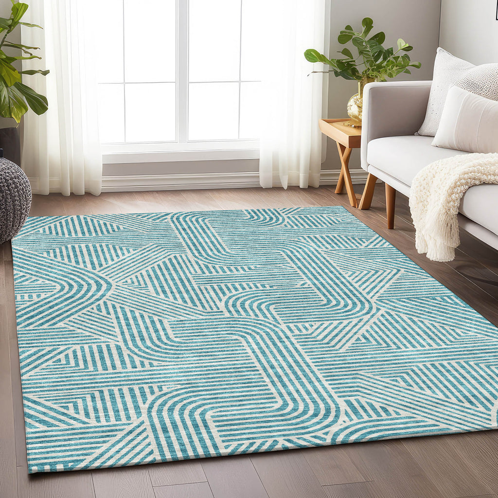 addison chantille acn917 teal rug