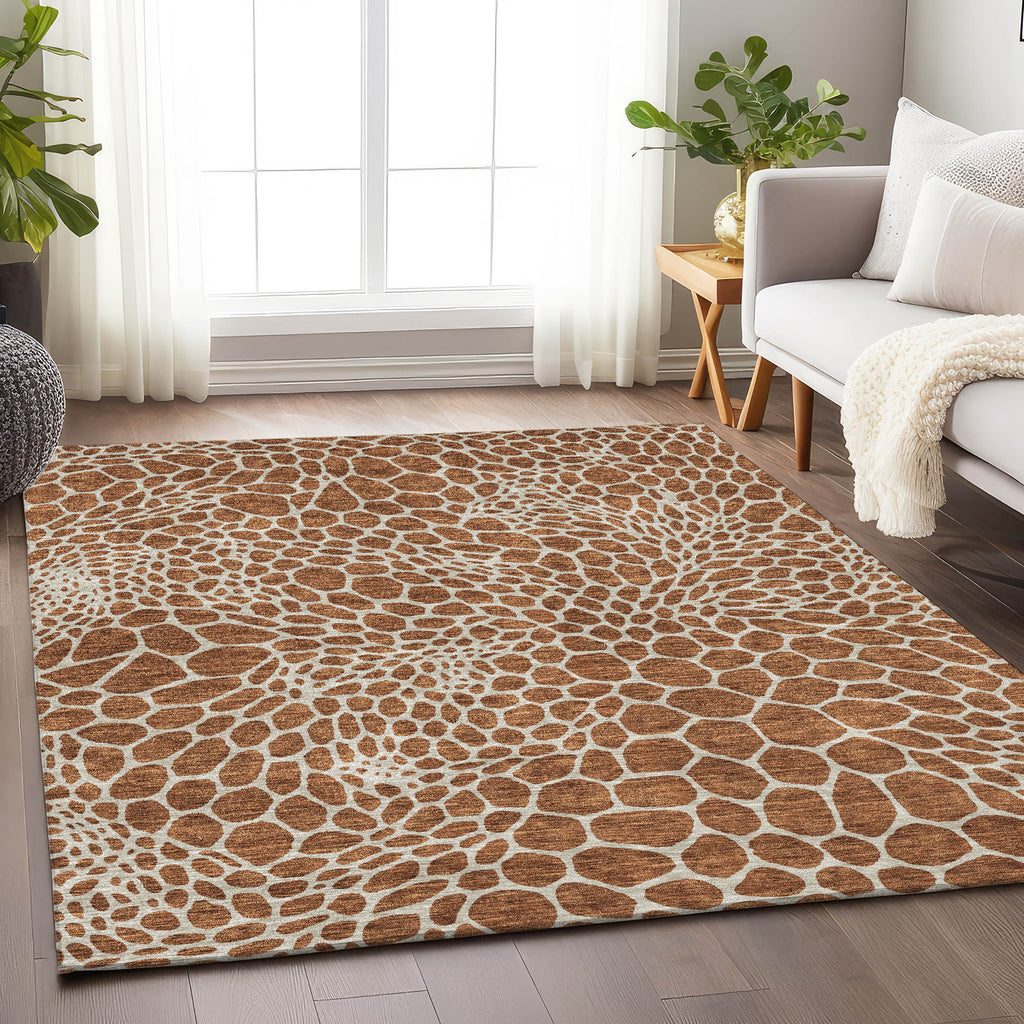 addison chantille acn919 paprika rug