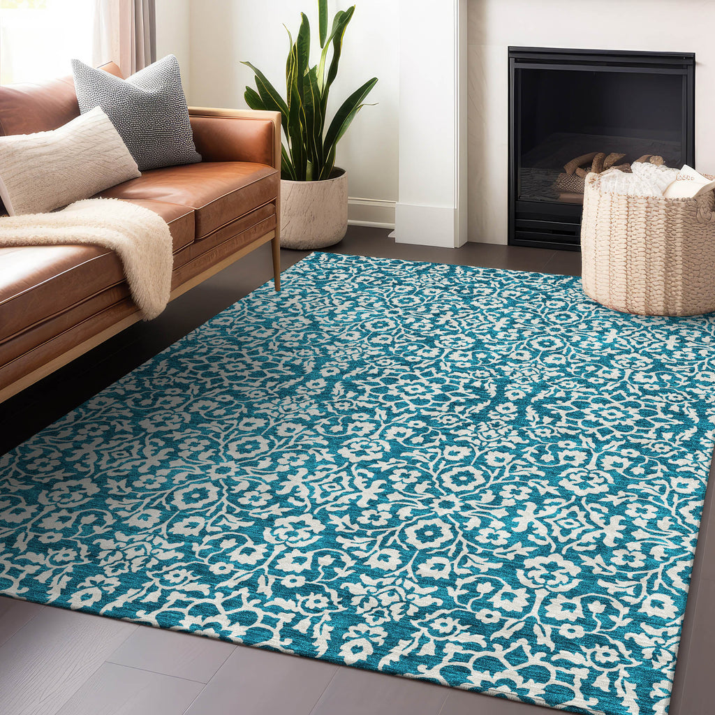 addison chantille acn920 teal rug