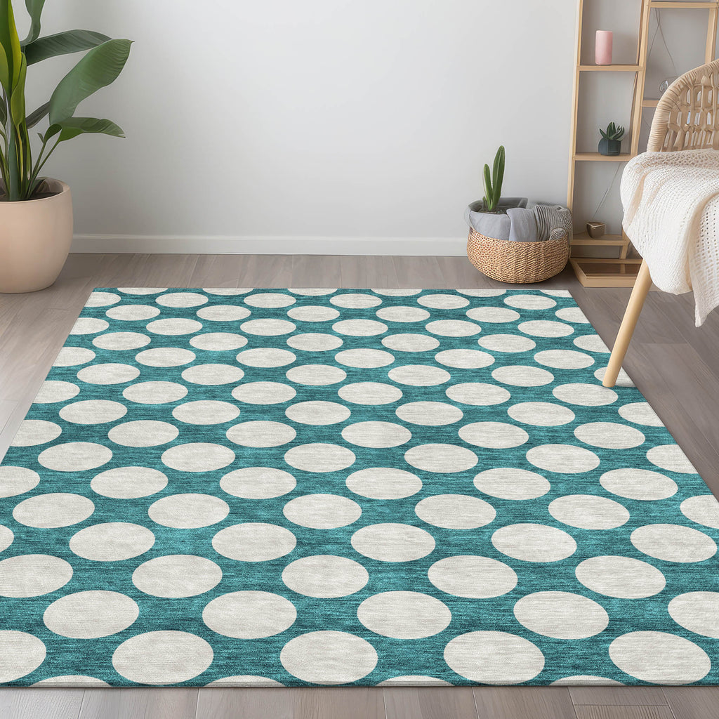 addison chantille acn921 teal rug