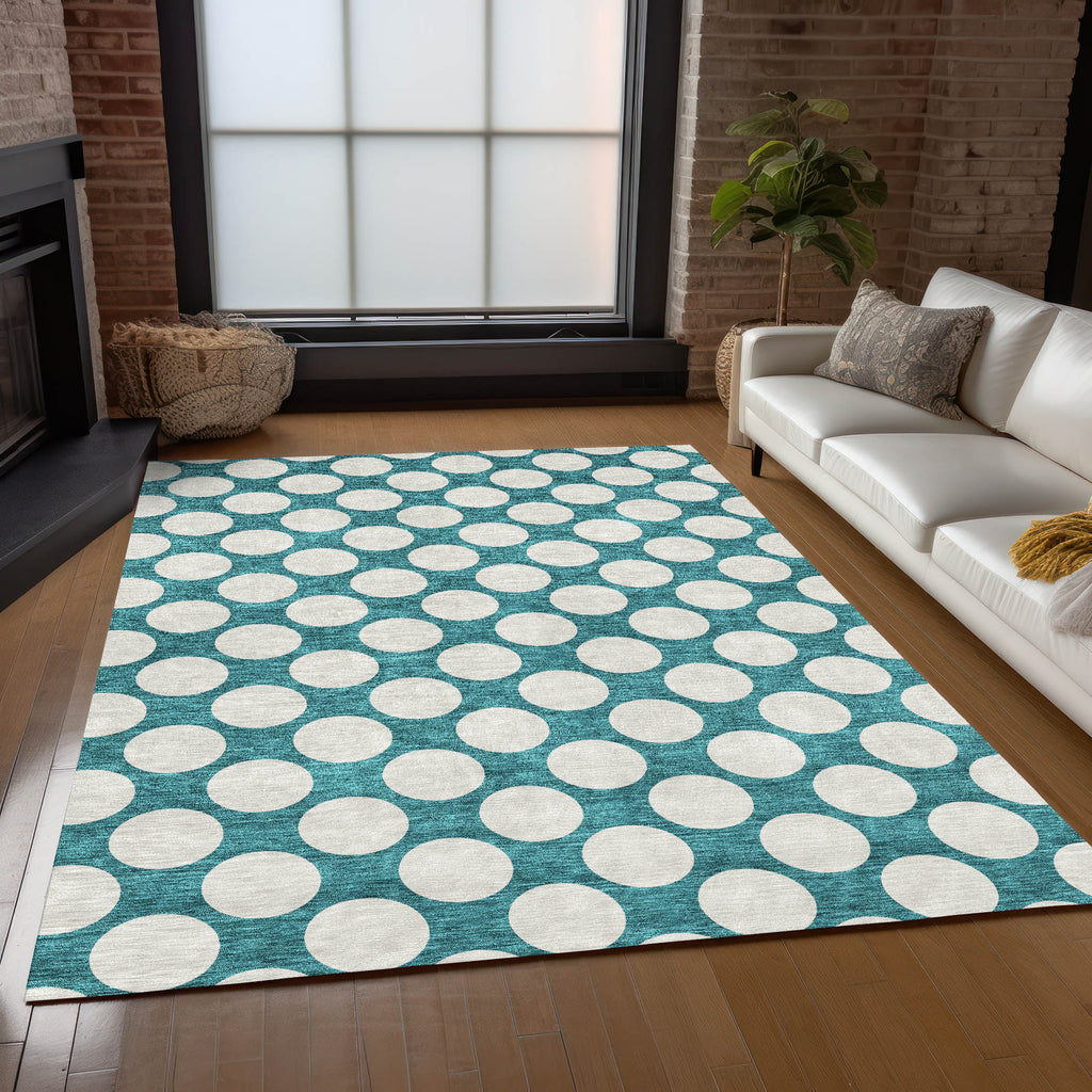 addison chantille acn921 teal rug